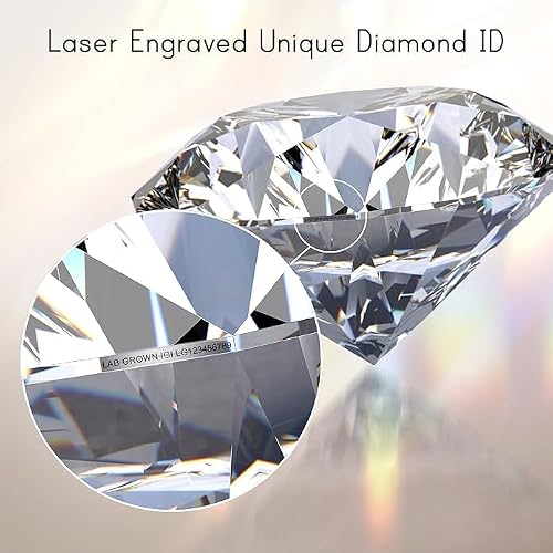 Lab-Grown Diamond Stud Earrings With Unique laser engraved Diamond ID, Set In Platinum, White Gold or Yellow Gold - D Color, VVS2 Clarity, IGI Certified Lab-Grown Diamonds - Available in 1 to 5 CTTW