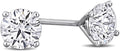 Lab-Grown Diamond Stud Earrings With Unique laser engraved Diamond ID, Set In Platinum, White Gold or Yellow Gold - D Color, VVS2 Clarity, IGI Certified Lab-Grown Diamonds - Available in 1 to 5 CTTW