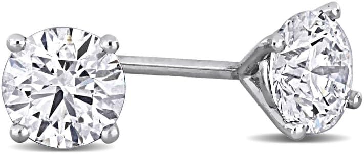 Lab-Grown Diamond Stud Earrings With Unique laser engraved Diamond ID, Set In Platinum, White Gold or Yellow Gold - D Color, VVS2 Clarity, IGI Certified Lab-Grown Diamonds - Available in 1 to 5 CTTW